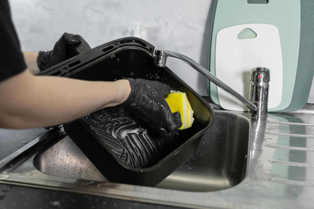 como limpar air fryer