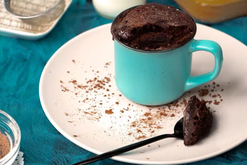bolo de air fryer de caneca