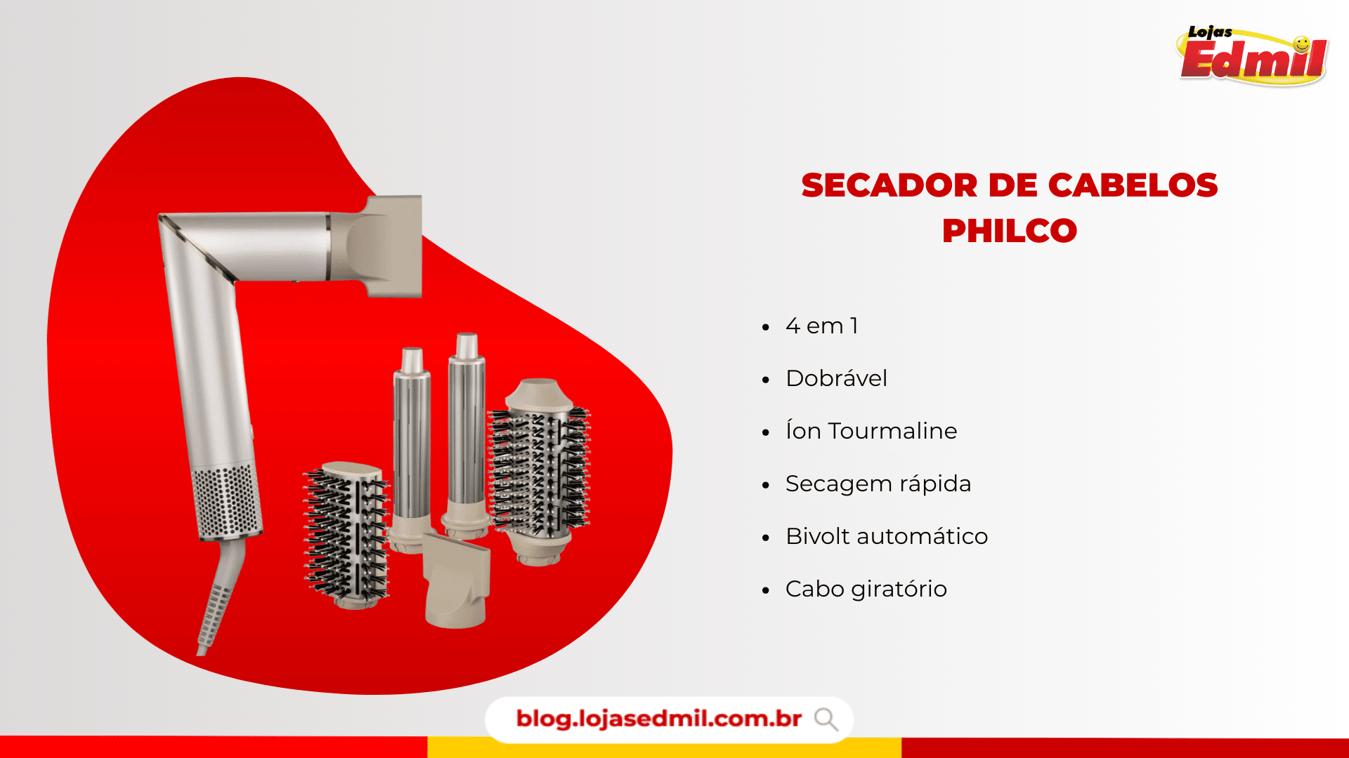 secadro de cabelos philco