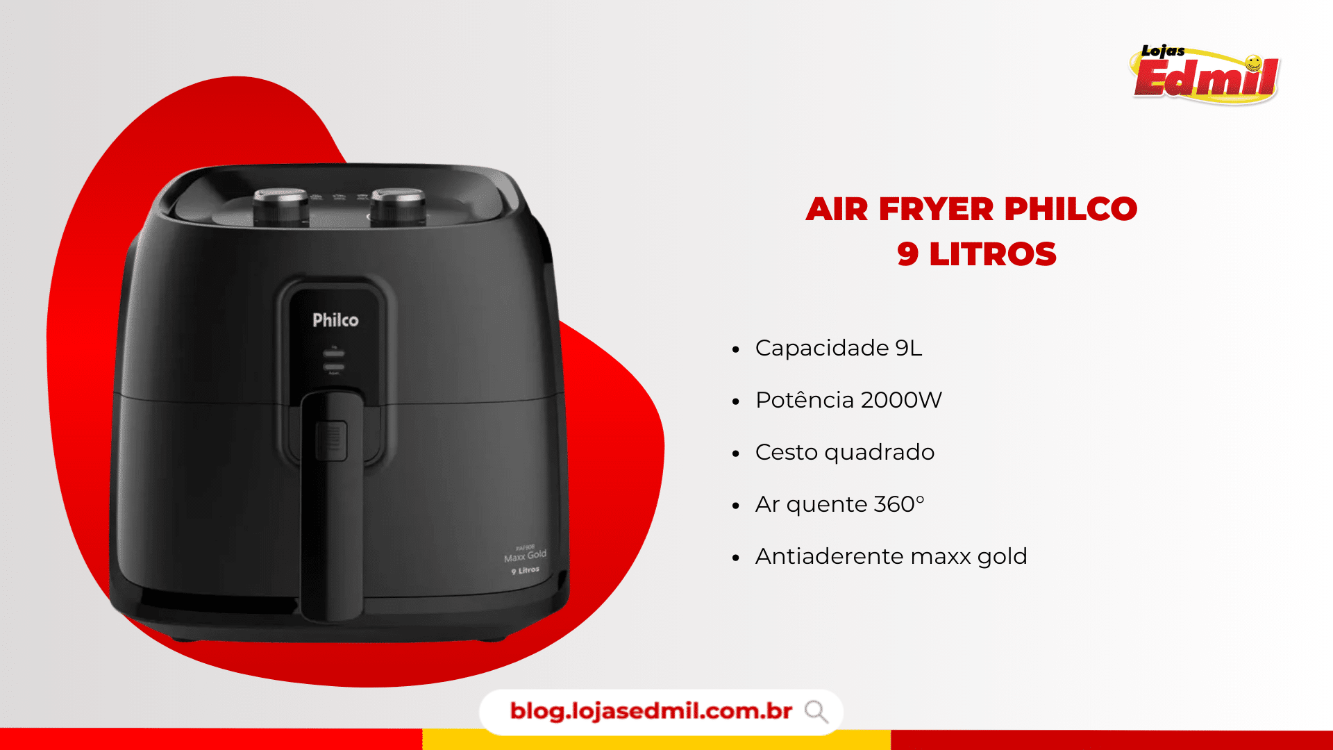 air fryer philco 9 litros