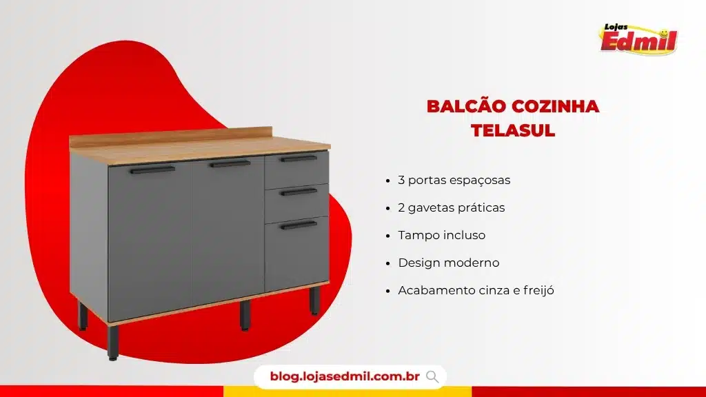 Balcão de cozinha Telasul