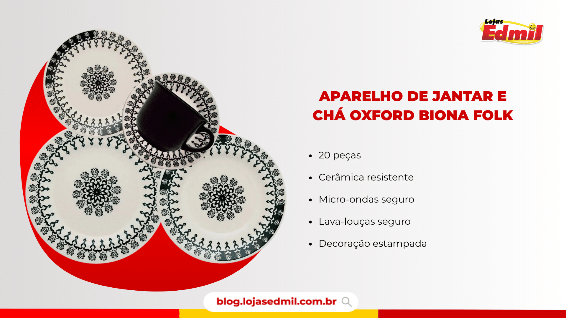 aparelho de jantar e chá oxford biona folk