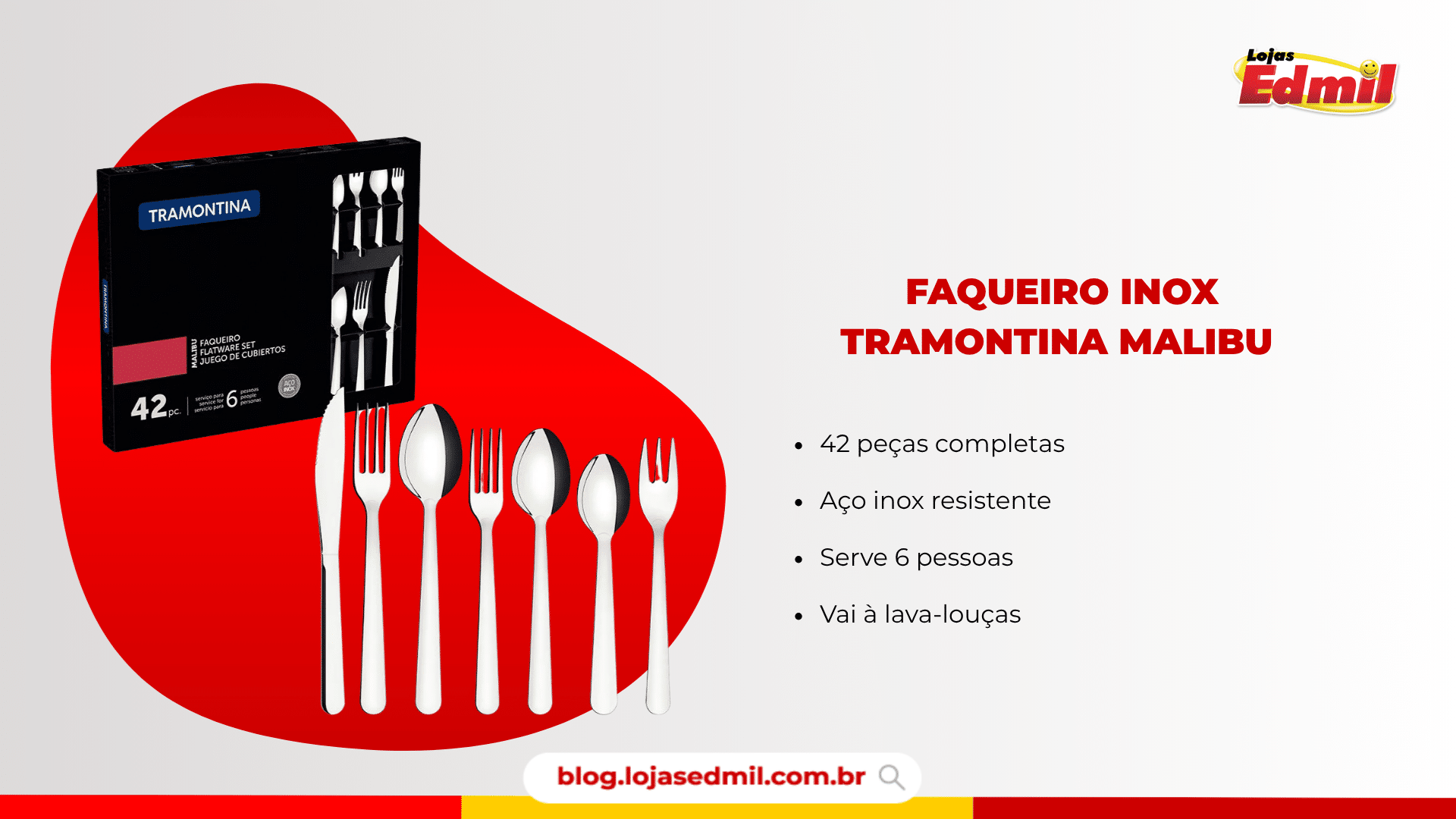 faqueiro inox tramontina malibu