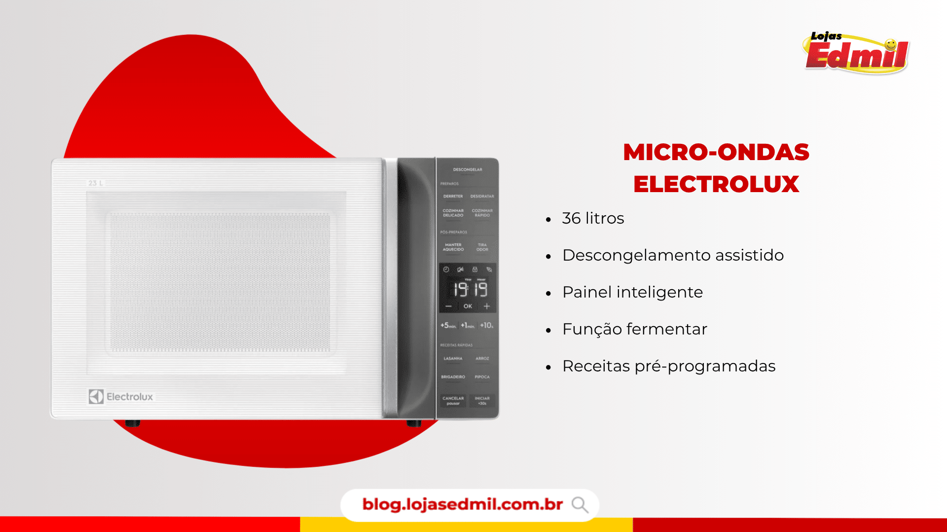 micro-ondas electrolux 36 litros