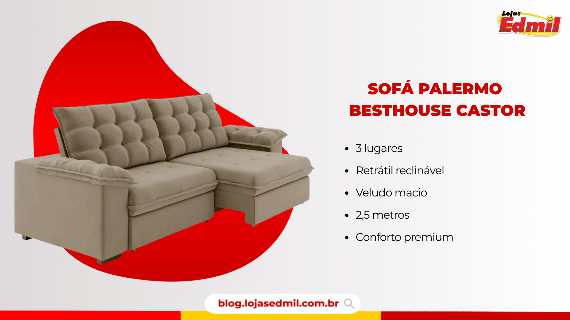 sofá palermo besthouse castor